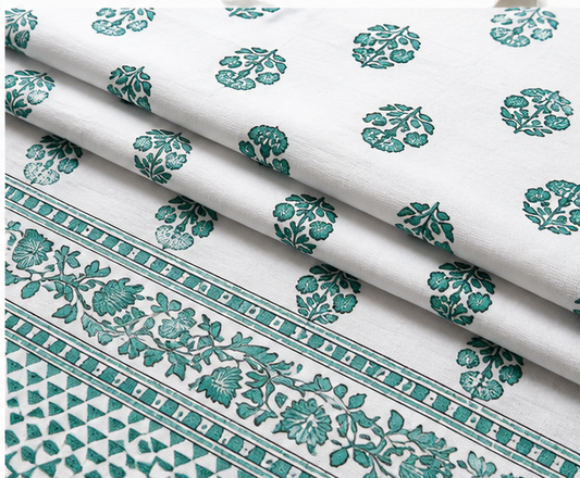 Heritage Pure Cotton King Sized Bedsheet Set With 2 Pillow