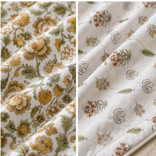 COMFOTA Reversible Double Bed Cotton Dohar with Zipper Bag