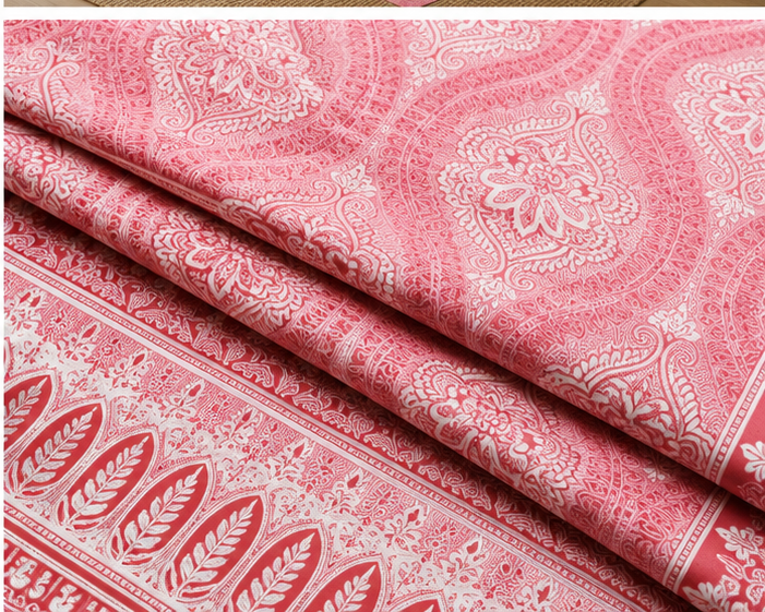 Heritage Pure Cotton King Sized Bedsheet Set With 2 Pillow