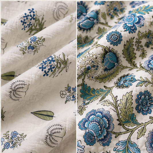 COMFOTA Reversible Double Bed Cotton Dohar with Zipper Bag
