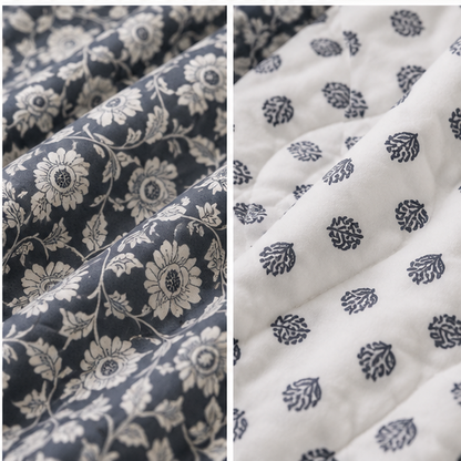 COMFOTA Royal Comfort Reversible Cotton Double Bed Razai/Quilt