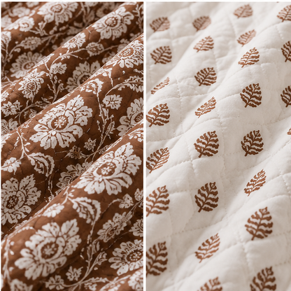 COMFOTA Royal Comfort Reversible Cotton Double Bed Razai/Quilt