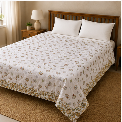 COMFOTA Royal Comfort Reversible Cotton Double Bed Razai/Quilt