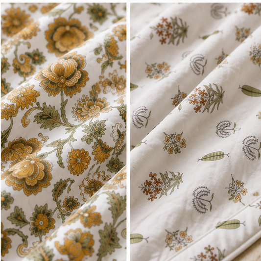 COMFOTA Royal Comfort Reversible Cotton Double Bed Razai/Quilt