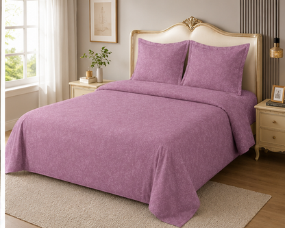 Bespoke Embossed GLACE Cotton King Size (108*108) with 2 pillow cover Bedding Set