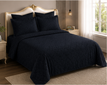 Bespoke Embossed GLACE Cotton King Size (108*108) with 2 pillow cover Bedding Set