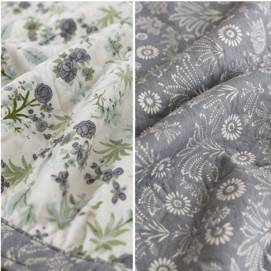 COMFOTA Reversible Double Bed Cotton Dohar with Zipper Bag