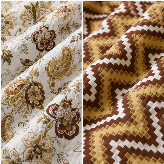COMFOTA Reversible Double Bed Cotton Dohar with Zipper Bag