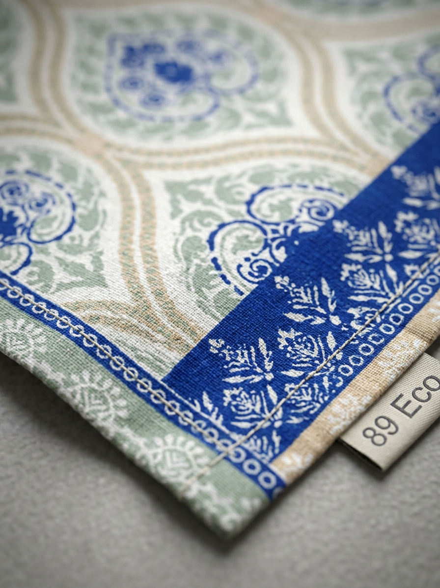 Royal Persian Damask 100% Cotton Bedsheet - fabric