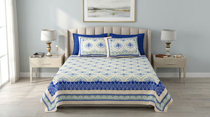 Royal Persian Damask 100% Cotton Bedsheet - hero