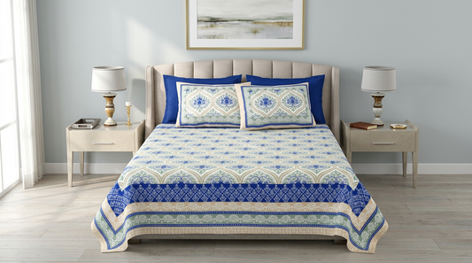 Royal Persian Damask 100% Cotton Bedsheet - hero